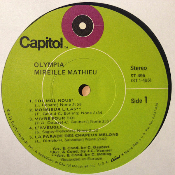 Mireille Mathieu : Olympia (LP)