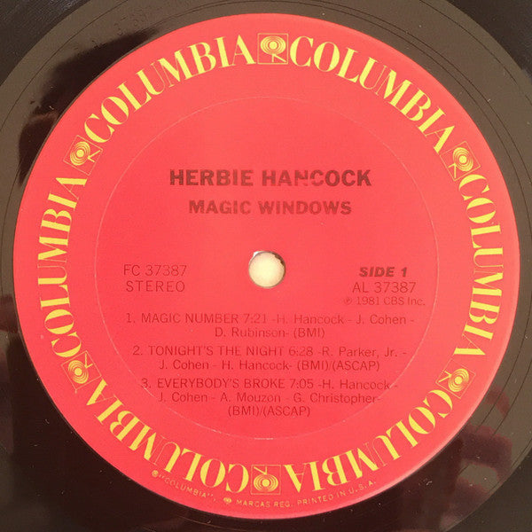 Herbie Hancock : Magic Windows (LP, Album, Pit)