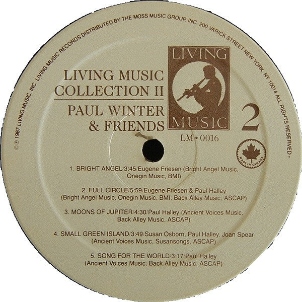 Paul Winter & Friends* : Collection II (LP, Comp)