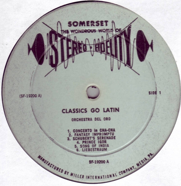 Orchestra Del Oro : The Pop Classics Go Latin (LP, Album)