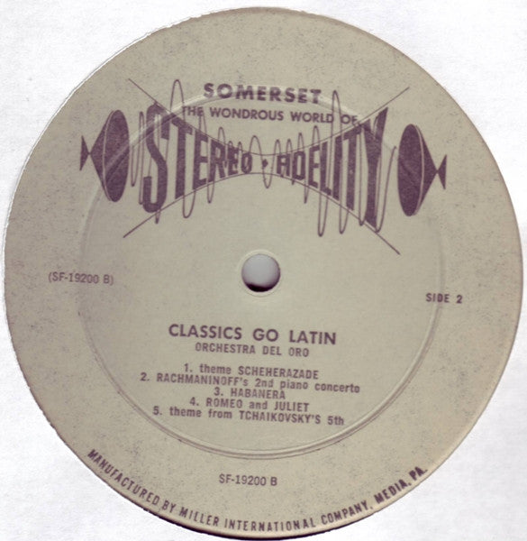 Orchestra Del Oro : The Pop Classics Go Latin (LP, Album)