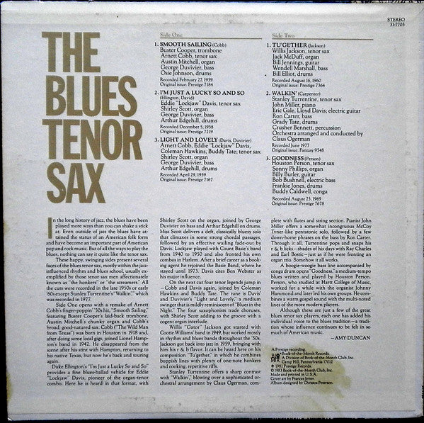 Various : The Blues Tenor Sax (LP)