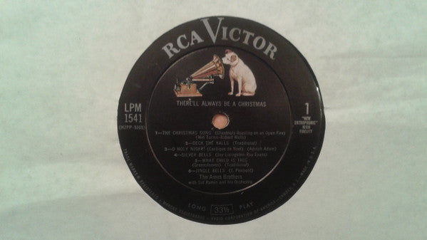 The Ames Brothers : There'll Always Be A Christmas (LP, Album, Mono)