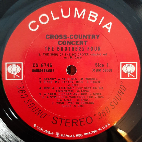 The Brothers Four : Cross-Country Concert (LP)