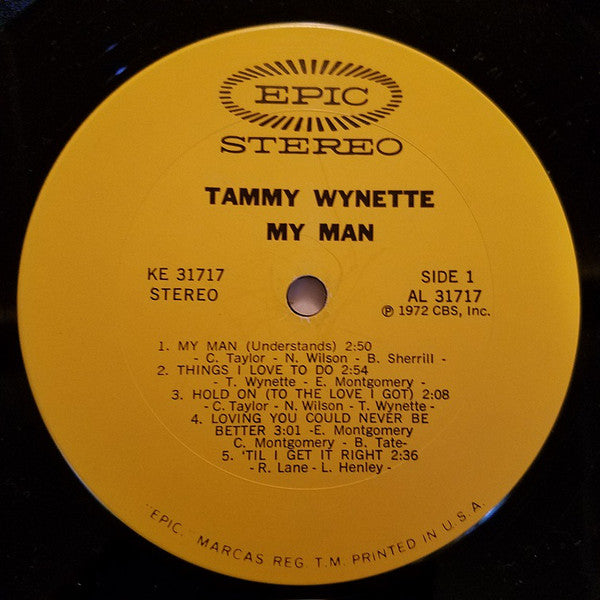 Tammy Wynette : My Man (LP, Album, Ter)