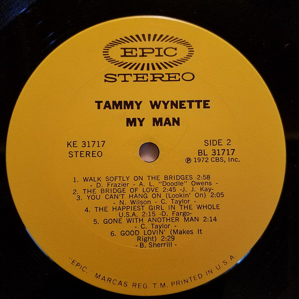 Tammy Wynette : My Man (LP, Album, Ter)