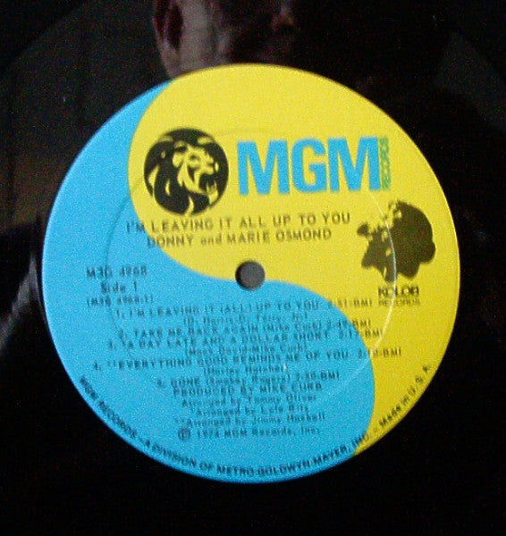 Donny & Marie Osmond : I'm Leaving It All Up To You (LP, Album)