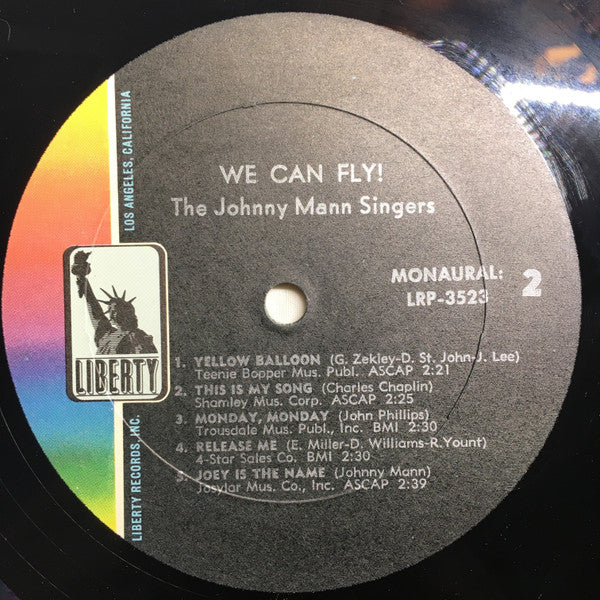 The Johnny Mann Singers : We Can Fly! Up-Up And Away (LP, Album, Mono)