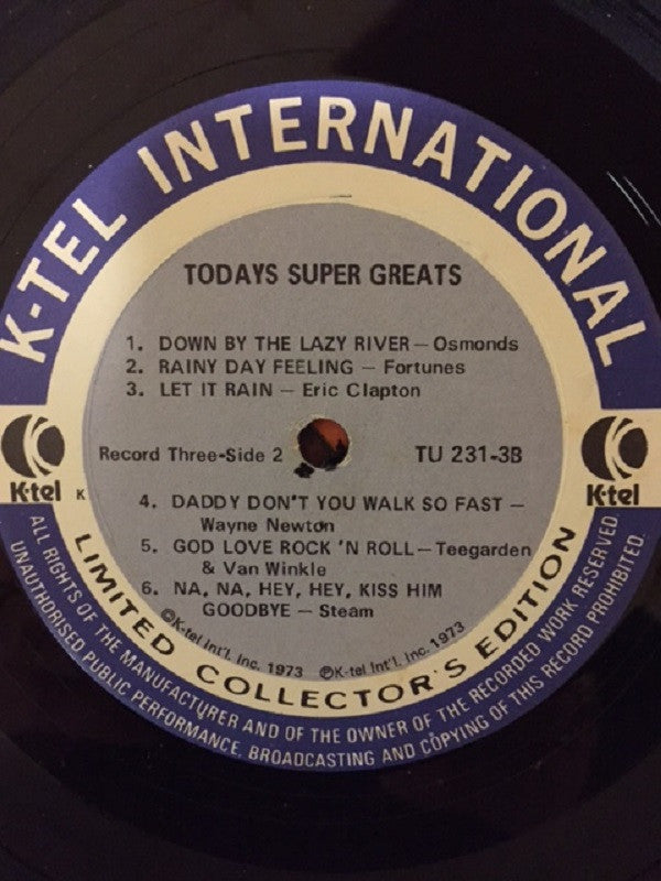 Various : Today's Super Greats (Part-3) (LP, Comp, Ltd)