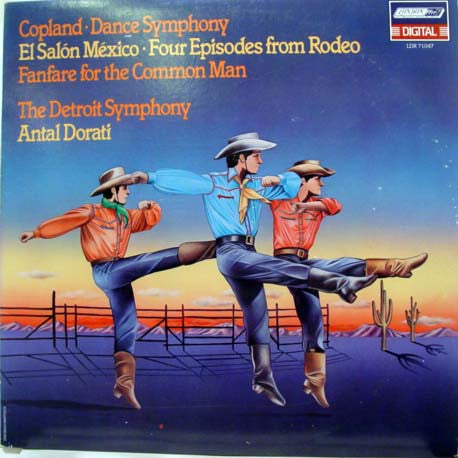 Copland*, The Detroit Symphony*, Antal Dorati : Dance Symphony / El Salón México / Four Episodes From Rodeo / Fanfare For The Common Man (LP)