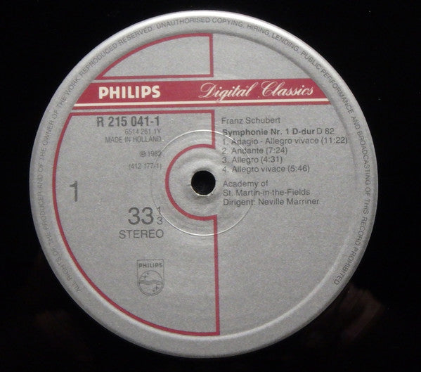 Schubert* - Academy Of St. Martin-in-the-Fields*, Neville Marriner* : The 10 Symphonies (7xLP + Box)