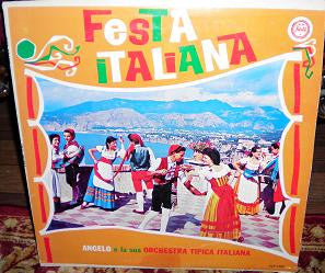 Angelo E La Sua Orchestra Tipica Italiana* : Festa Italiana (LP, Mono)