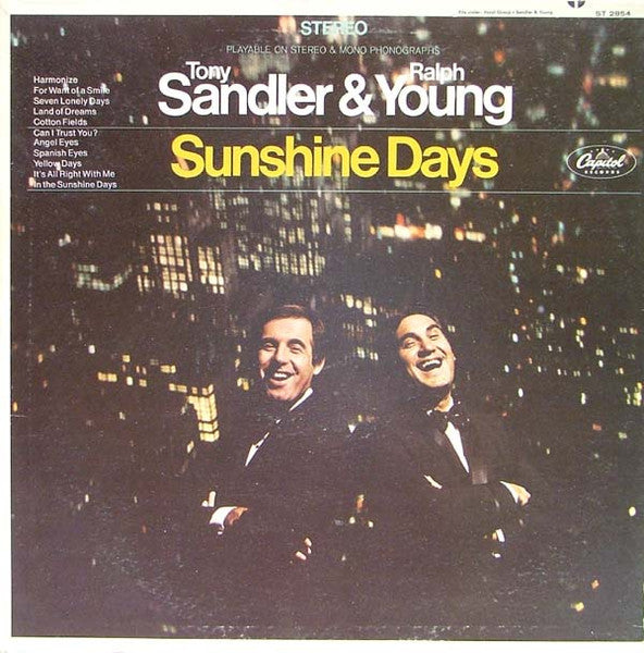 Tony Sandler & Ralph Young* : Sunshine Days (LP, Album, Scr)