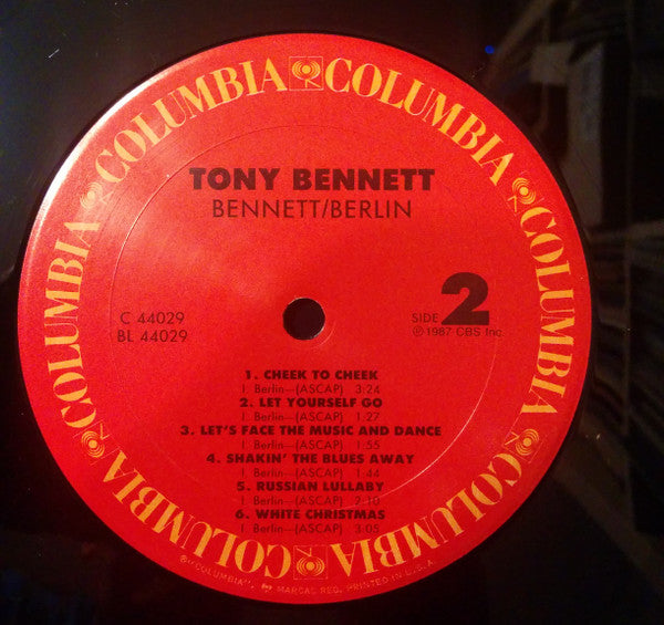 Tony Bennett : Bennett/Berlin (LP, Album)