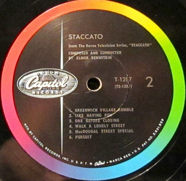 Elmer Bernstein : Staccato (LP, Album, Mono, Scr)
