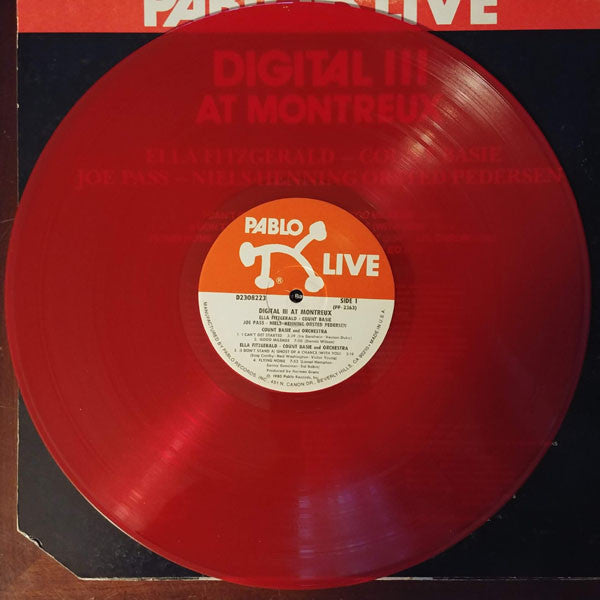 Ella Fitzgerald, Count Basie, Joe Pass, Niels-Henning Ørsted Pedersen : Digital III At Montreux (LP, Album, Red)