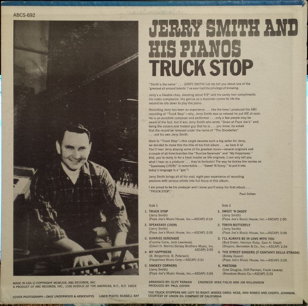 Jerry Smith (4) : Truck Stop (LP)