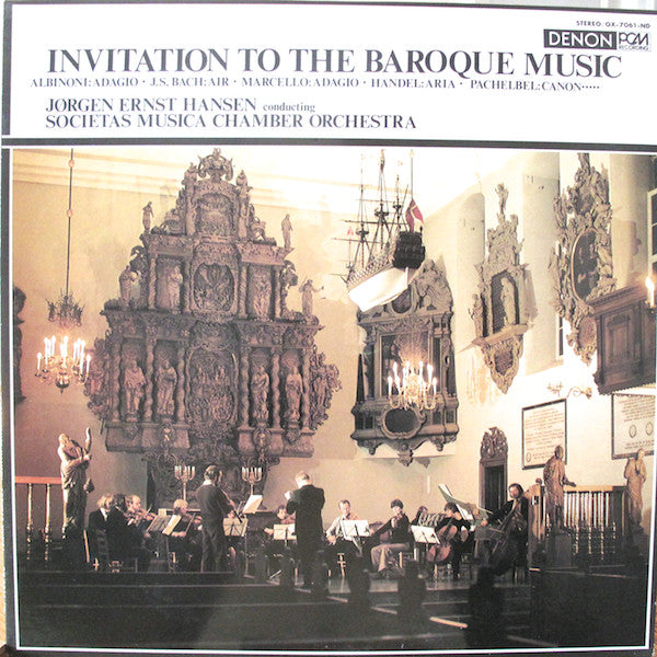 Jørgen Ernst Hansen, Societas Musica Chamber Orchestra : Invitation To The Baroque Music (LP)