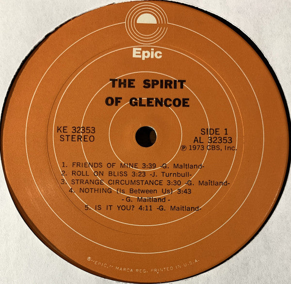 Glencoe : The Spirit Of Glencoe (LP, Album)