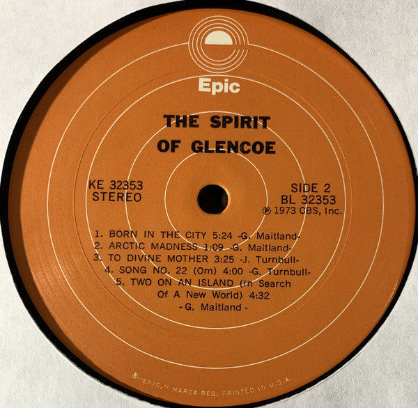 Glencoe : The Spirit Of Glencoe (LP, Album)