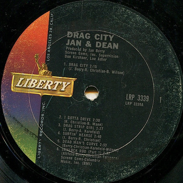 Jan & Dean : Drag City (LP, Album, Mono)