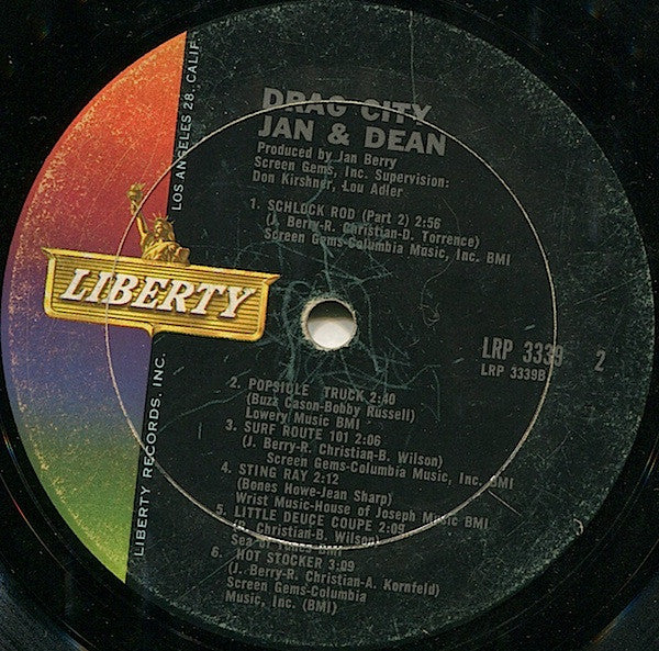 Jan & Dean : Drag City (LP, Album, Mono)