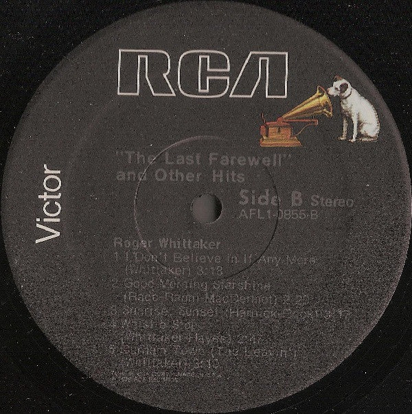 Roger Whittaker : "The Last Farewell" And Other Hits (LP, RE, RM)