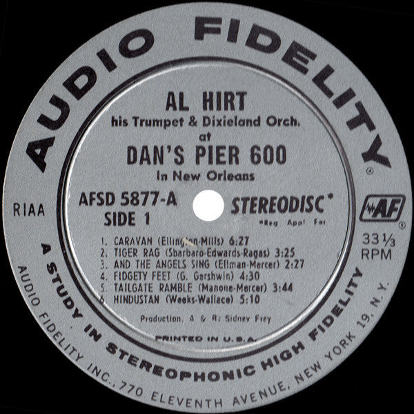 Al Hirt : Swingin' Dixie! (At Dan's Pier 600 In New Orleans) (LP, Album)