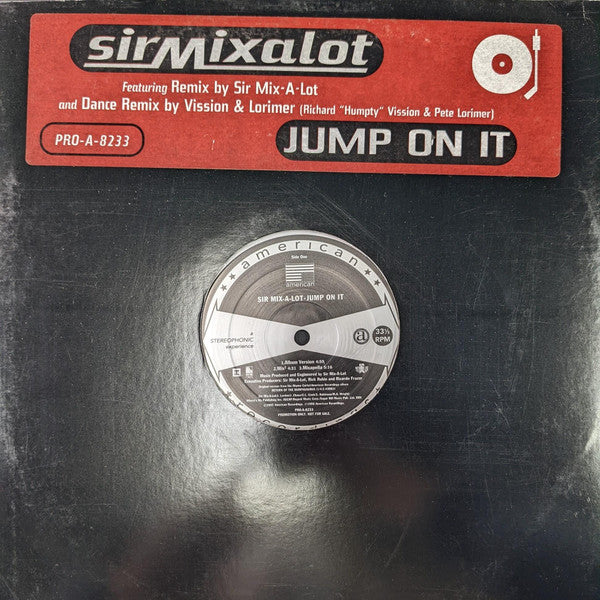 Sir Mix-A-Lot : Jump On It (12", Maxi)