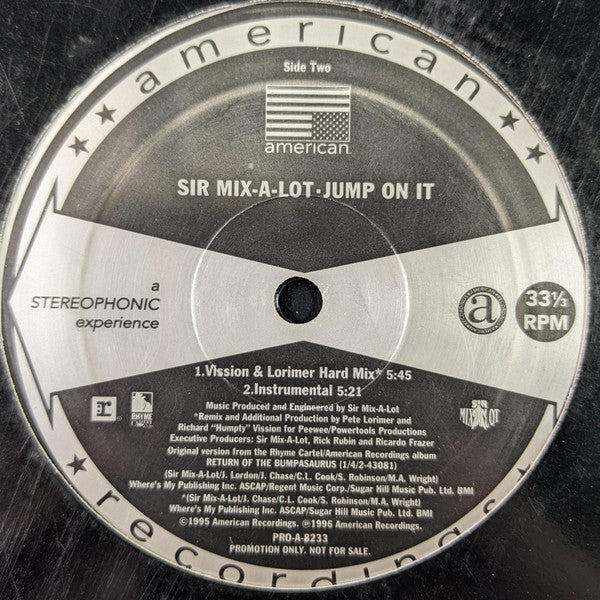 Sir Mix-A-Lot : Jump On It (12", Maxi)
