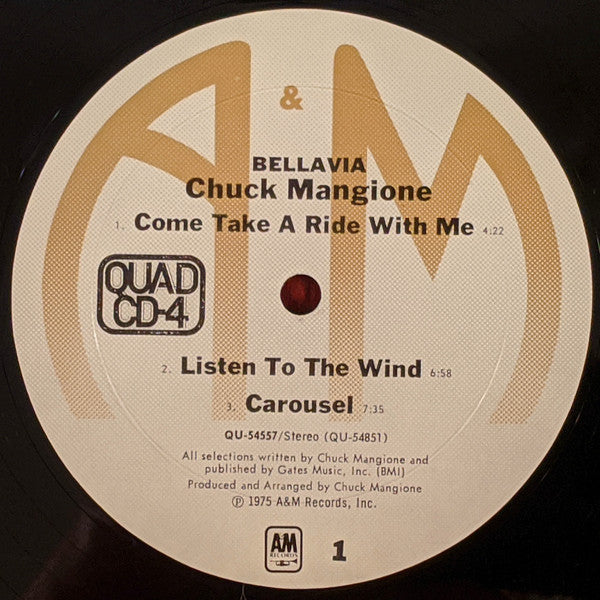 Chuck Mangione : Bellavia (LP, Album, Quad, CD-)