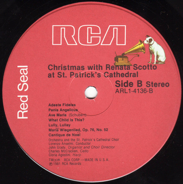 Renata Scotto : Christmas With Renata Scotto At St. Patrick's Cathedral (LP, Album)