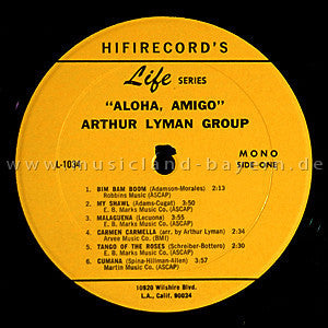 Arthur Lyman : Aloha, Amigo (LP, Album, Mono)