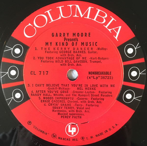 Garry Moore : My Kind Of Music (LP, Album, Mono)