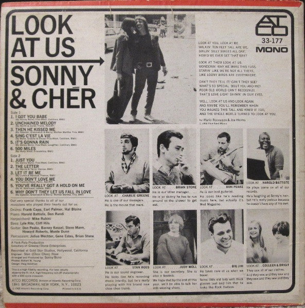Sonny & Cher : Look At Us (LP, Album, Mono)