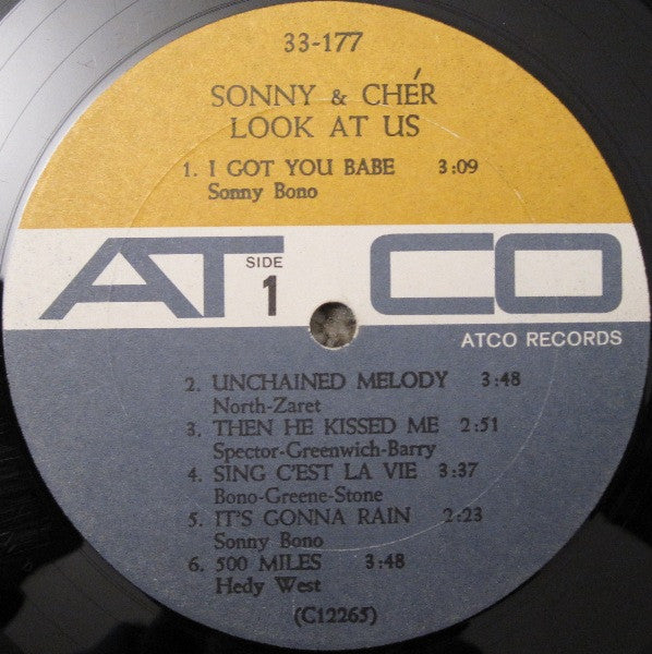 Sonny & Cher : Look At Us (LP, Album, Mono)