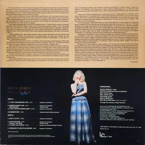 Helen Merrill : Chasin' The Bird (LP, Album)