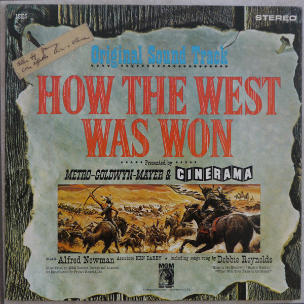 Alfred Newman, Debbie Reynolds, Ken Darby : How The West Was Won, Original Soundtrack (LP, Gat)