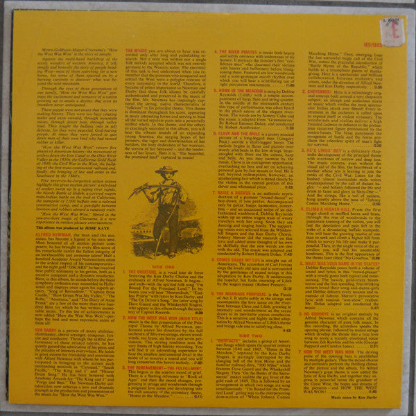 Alfred Newman, Debbie Reynolds, Ken Darby : How The West Was Won, Original Soundtrack (LP, Gat)