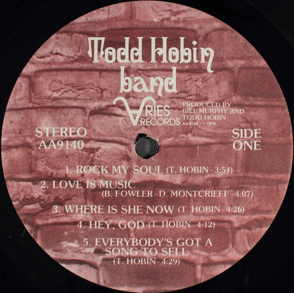 Todd Hobin Band : Todd Hobin Band (LP, Album)