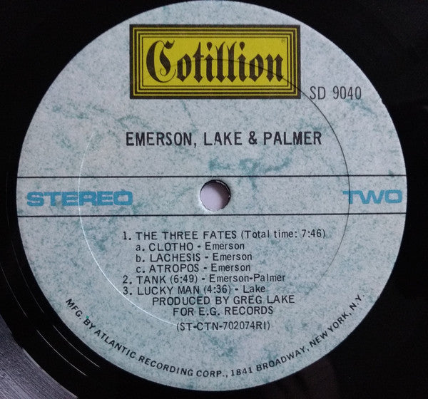 Emerson Lake & Palmer* : Emerson, Lake & Palmer (LP, Album, RI )