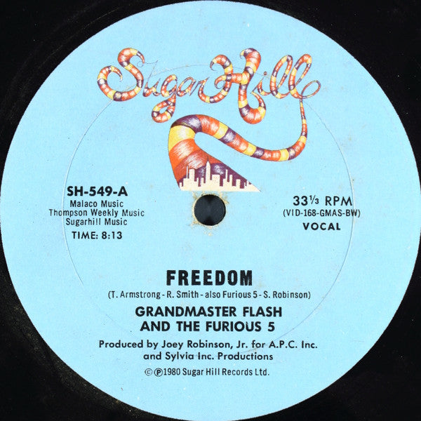 Grandmaster Flash & The Furious Five : Freedom (12")