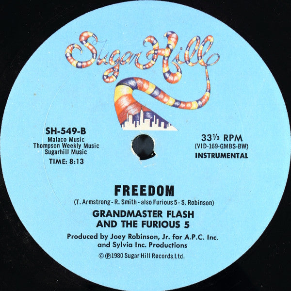 Grandmaster Flash & The Furious Five : Freedom (12")