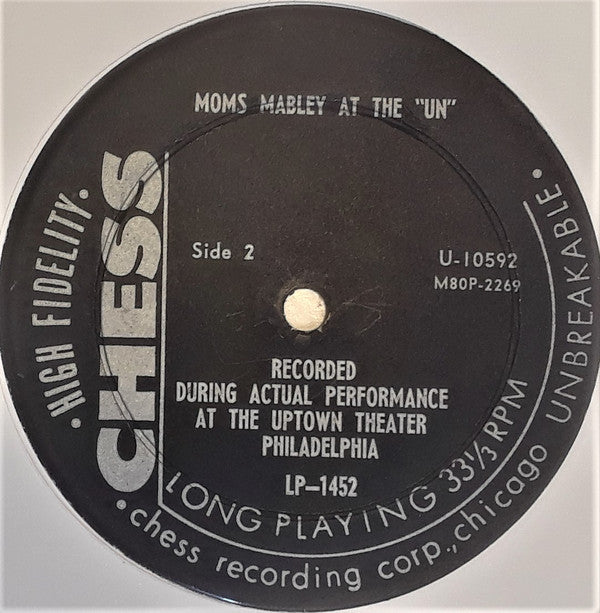 Moms Mabley : Moms Mabley At The 'UN' (LP, Album)