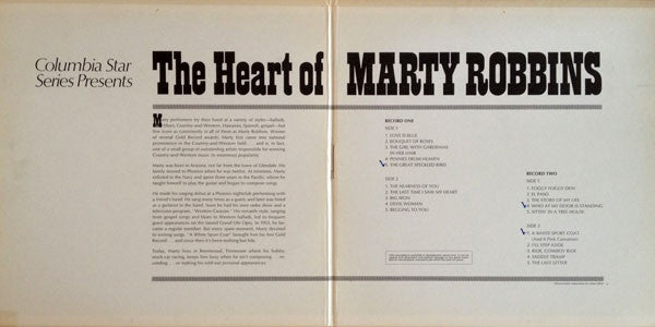 Marty Robbins : The Heart Of Marty Robbins (2xLP, Comp, Gat)