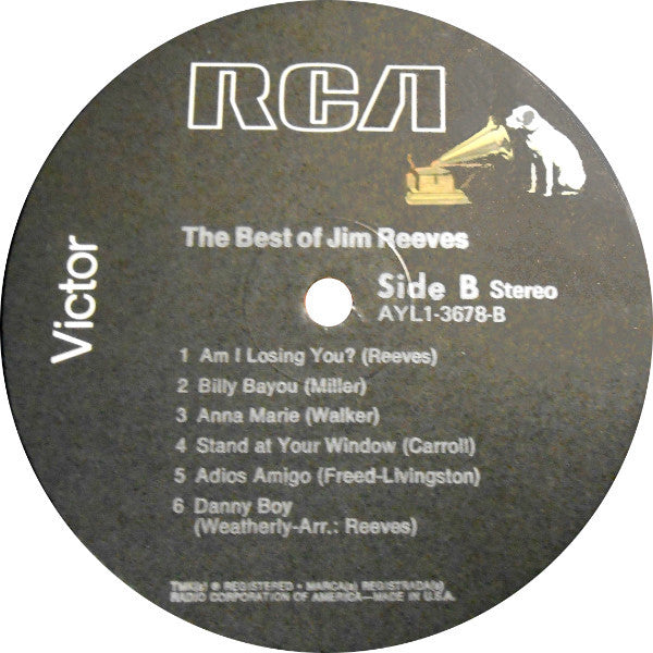Jim Reeves : The Best Of Jim Reeves (LP, Comp, RE)
