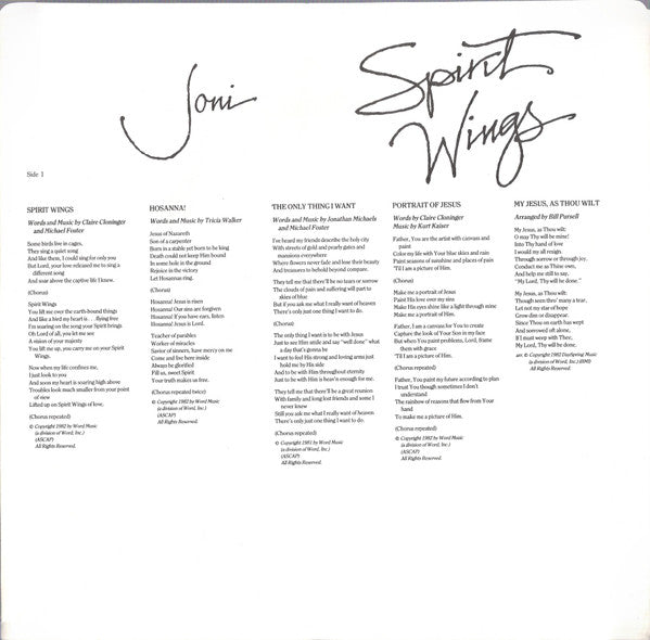 Joni* : Spirit Wings (LP)