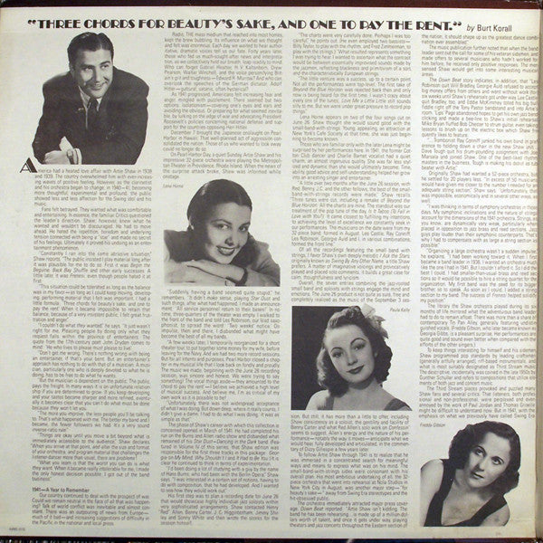 Artie Shaw : The Complete Artie Shaw Volume V, 1941-1942 (2xLP, Comp)