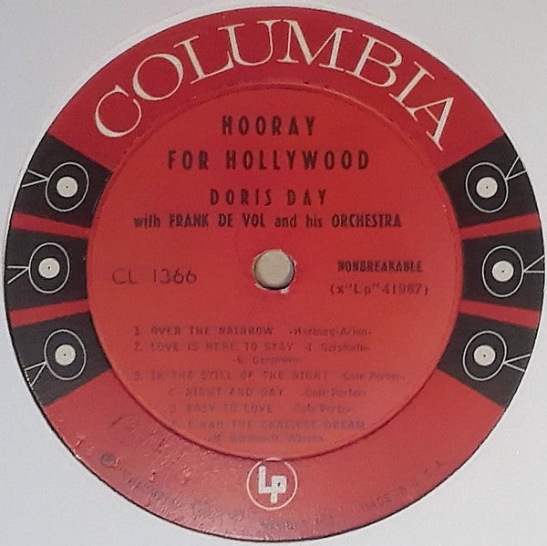 Doris Day : Hooray For Hollywood (LP, Album, Mono, Ter)