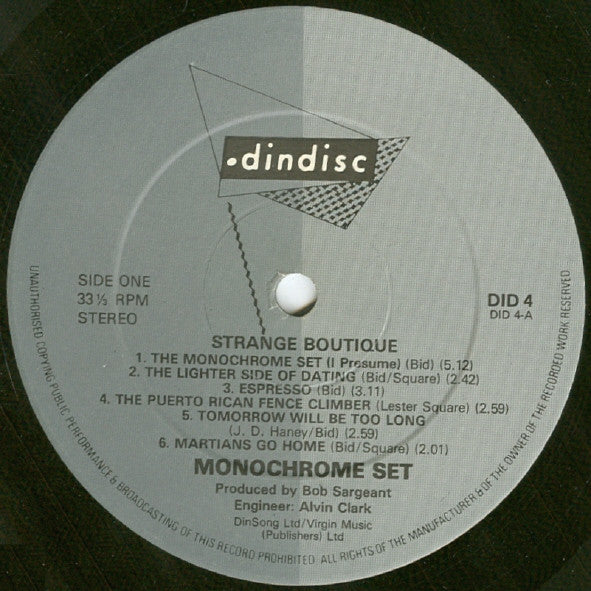 The Monochrome Set : Strange Boutique (LP, Album, Emb)